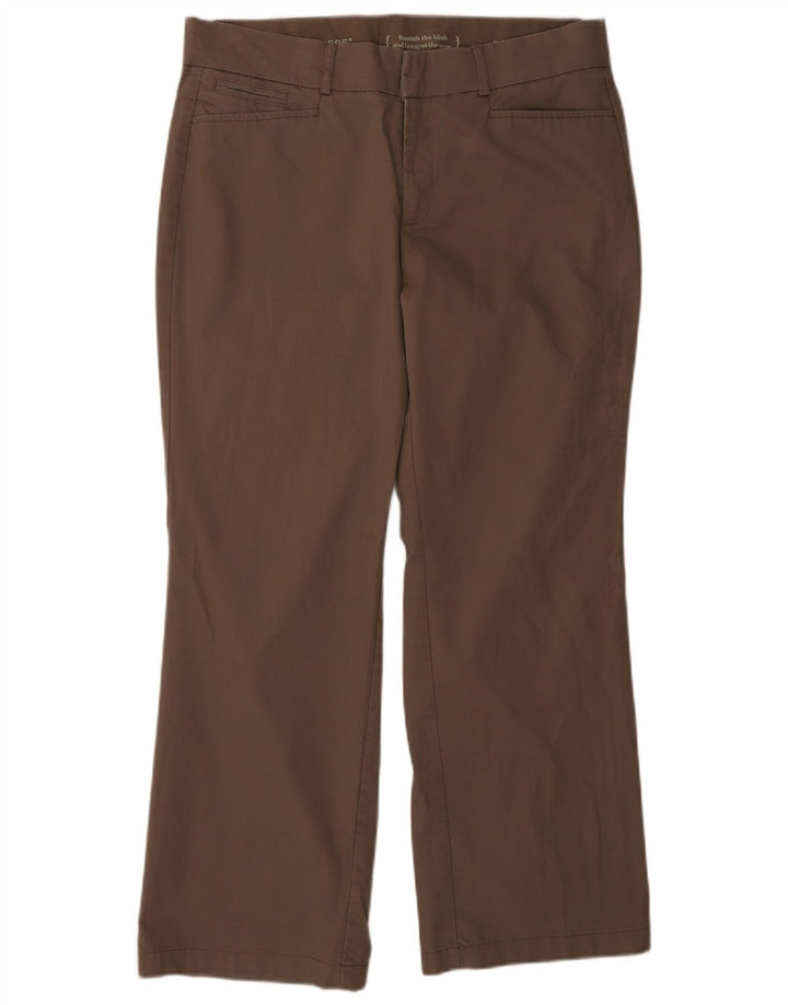 DOCKERS Pantaloni casual dritti da donna US 12 Large W32 L28 Marrone