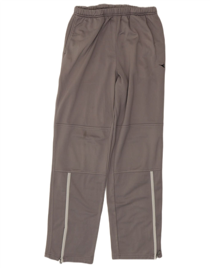 Pantaloni da tuta da uomo Diadora Large in poliestere grigio