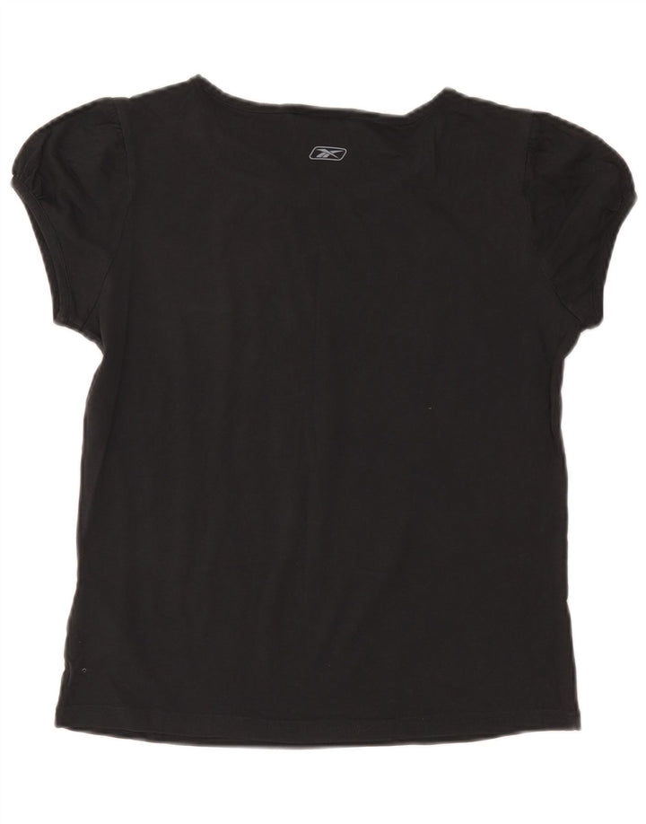 T-shirt Reebok da donna Top UK 14 Large in cotone grigio
