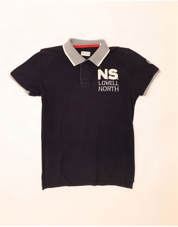 Polo da rugby grafica da uomo North Sails Large color block blu navy