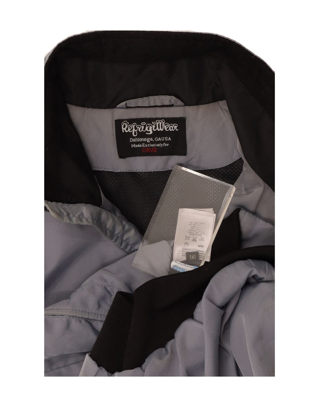 REFRIGIWEAR Womens Bomber Jacket UK 14 Medium Grey Vintage Refrigiwear and Second-Hand Refrigiwear from Messina Hembry 