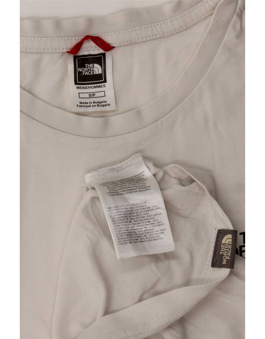 T-shirt da uomo The North Face Top Small in cotone bianco