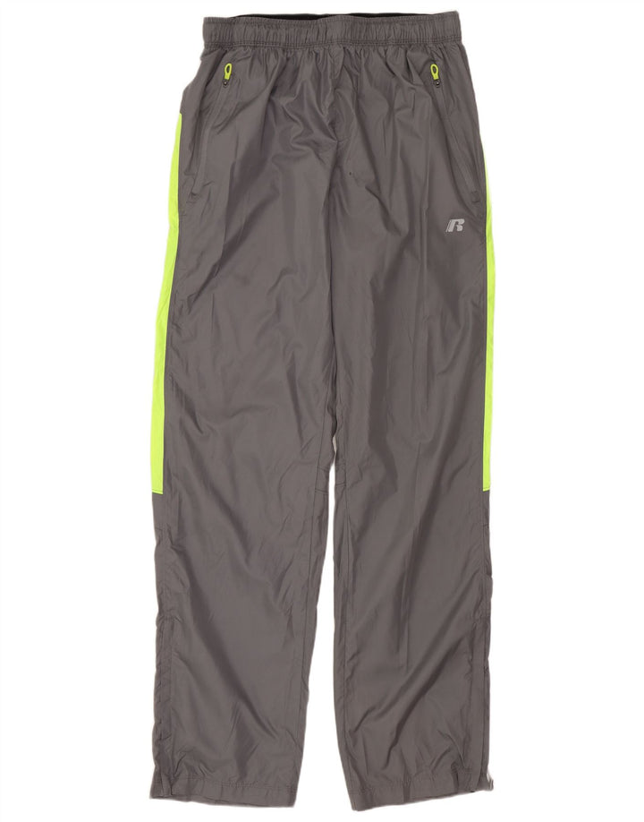 Pantaloni da tuta da uomo RUSSELL ATHLETIC piccoli in poliestere color block grigio