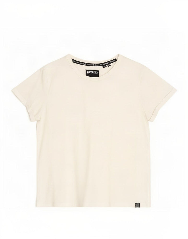 T-shirt da donna Superdry Top UK 14 grande bianca