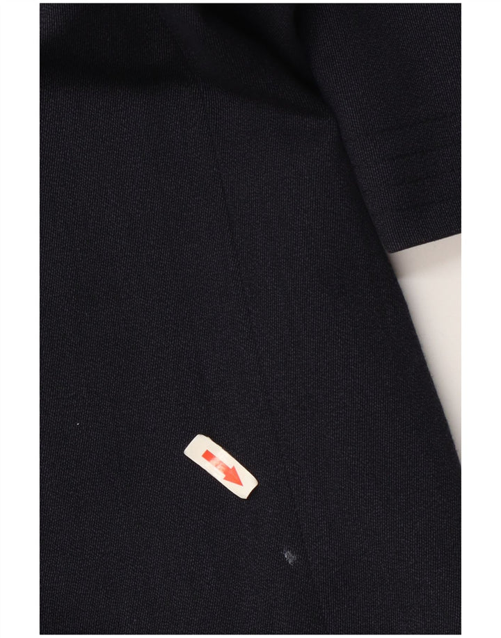Cappotto vintage da uomo UK 42 XL in lana blu navy