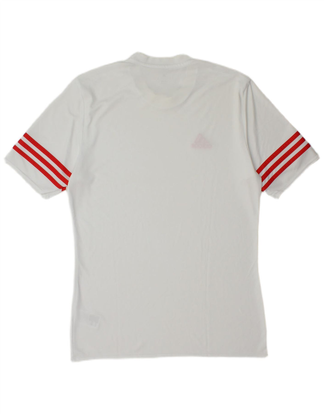T-shirt Adidas Climalite da uomo Top in poliestere bianco medio
