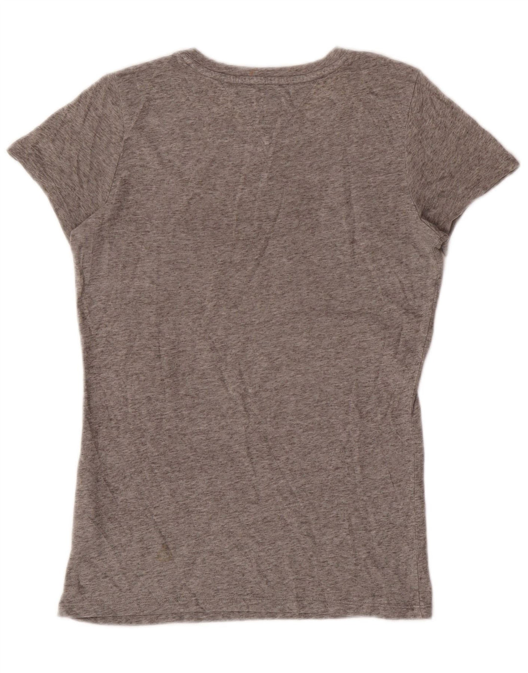 T-shirt grafica da donna Tommy Hilfiger Top UK 12 Poliestere grigio medio