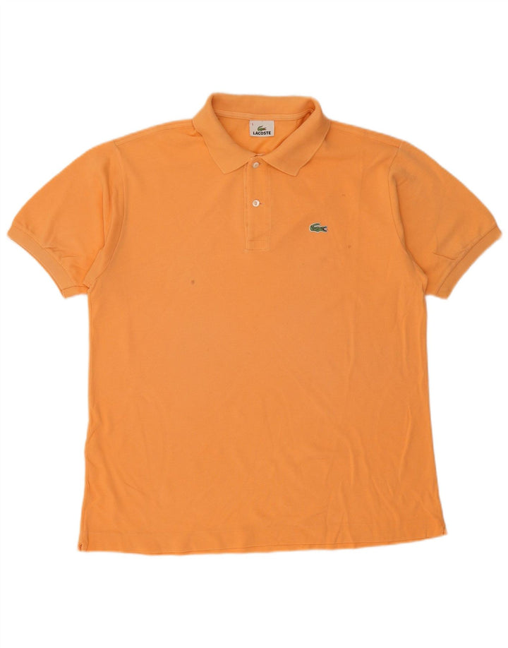 Polo da uomo LACOSTE taglia 5 grande in cotone arancione