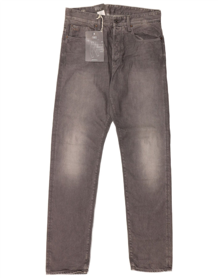 Jeans dritti da uomo G-Star 3301 W33 L34 poliestere grigio
