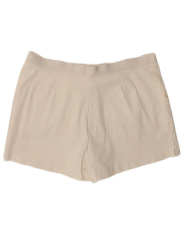 Pantaloncini chino da donna Adidas W34 Large poliestere bianco