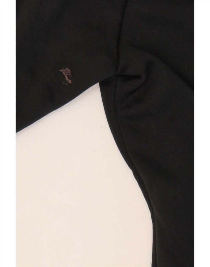 Maglione con cappuccio e zip da donna Adidas UK 8 piccolo poliestere nero
