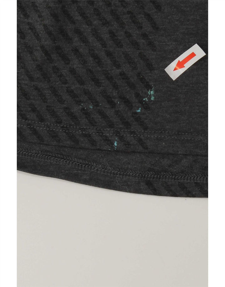 T-shirt Nike Dri Fit da uomo, grande, in poliestere color block grigio
