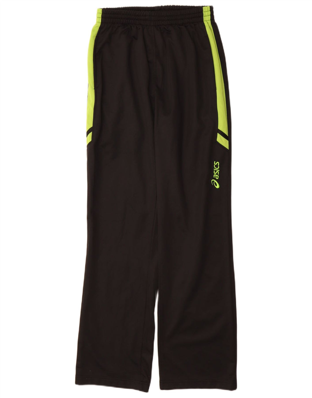Pantaloni da tuta da uomo Asics grandi in poliestere color block nero