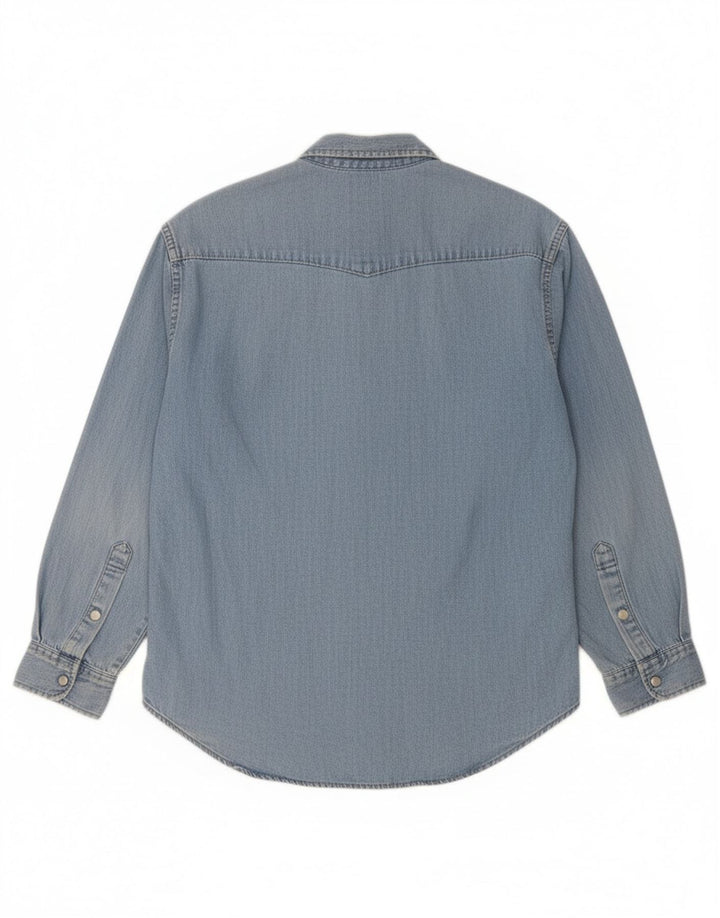 PEPE JEANS Mens Denim Shirt Medium Blue Cotton