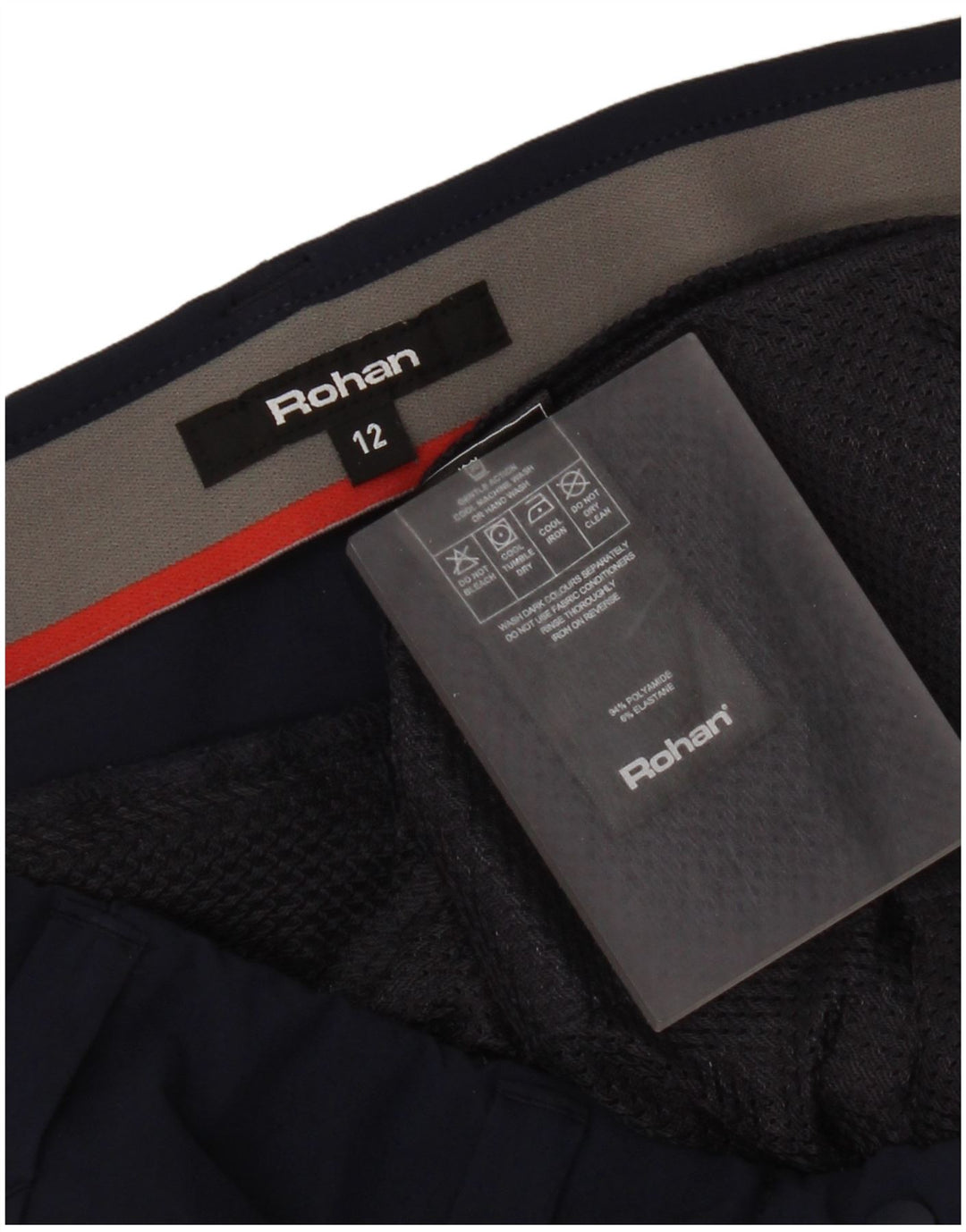 Pantaloncini chino da donna Rohan UK 12 Medium W32 Blu Navy Poliammide