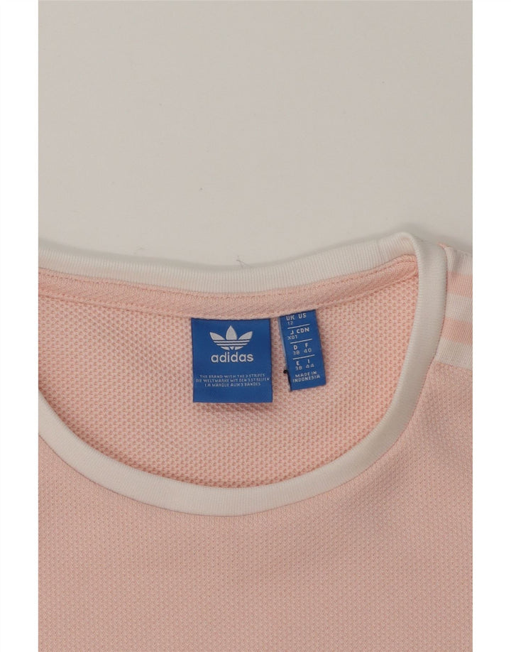 ADIDAS Womens T-Shirt Top UK 12 Medium Pink Vintage Adidas and Second-Hand Adidas from Messina Hembry 