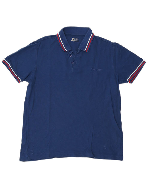 Polo da uomo Lotto grande blu