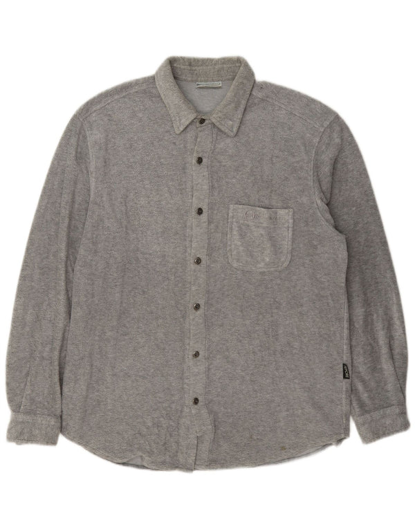 Camicia in pile da uomo Sergio Tacchini Overshirt XL Grigia