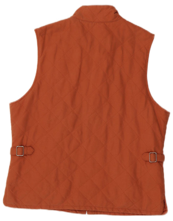 Gilet trapuntato da donna Orvis UK 14 Arancione medio Poliestere