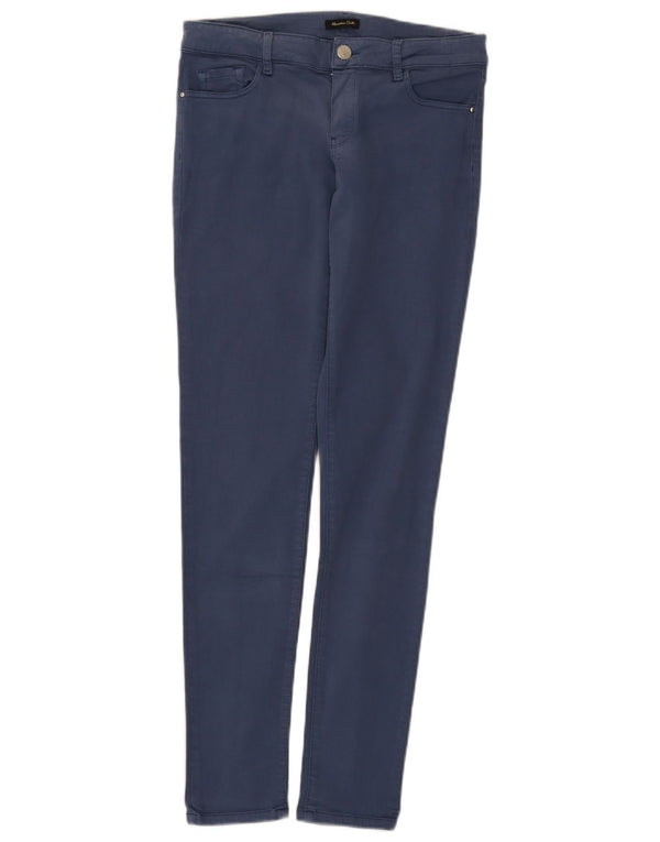 Pantaloni casual skinny da donna Massimo Dutti EU 38 Small W28 L29 Blu navy