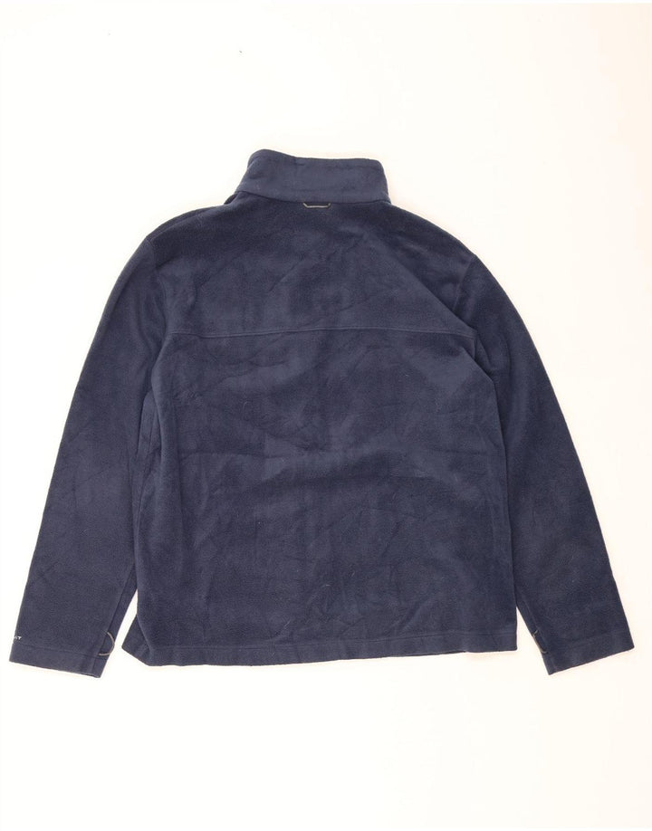 Giacca in pile da uomo COLUMBIA UK 40 grande poliestere blu navy