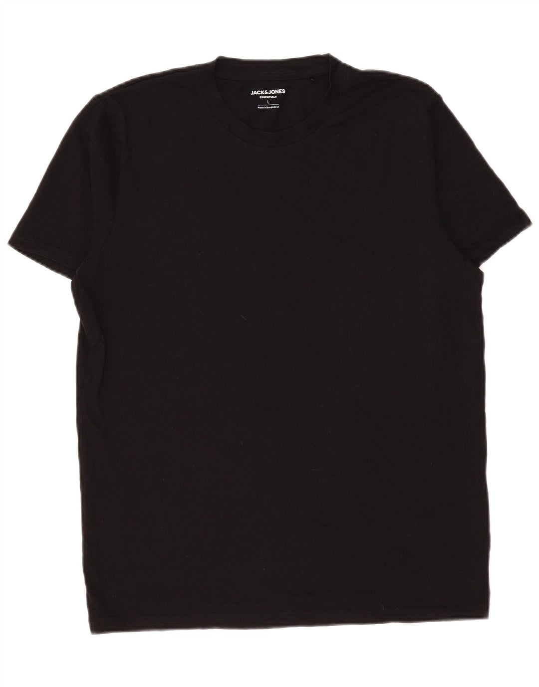 T-shirt da uomo Jack & Jones Top grande in cotone nero