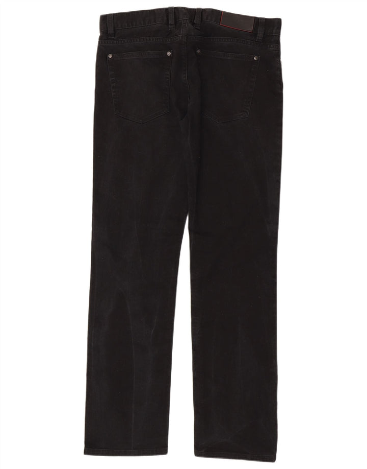 Jeans dritti da uomo Hugo Boss W33 L32 cotone nero