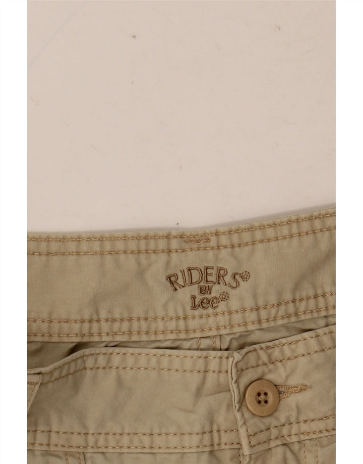 Pantaloni LEE Riders Cargo Capri da donna W31 L18 Beige