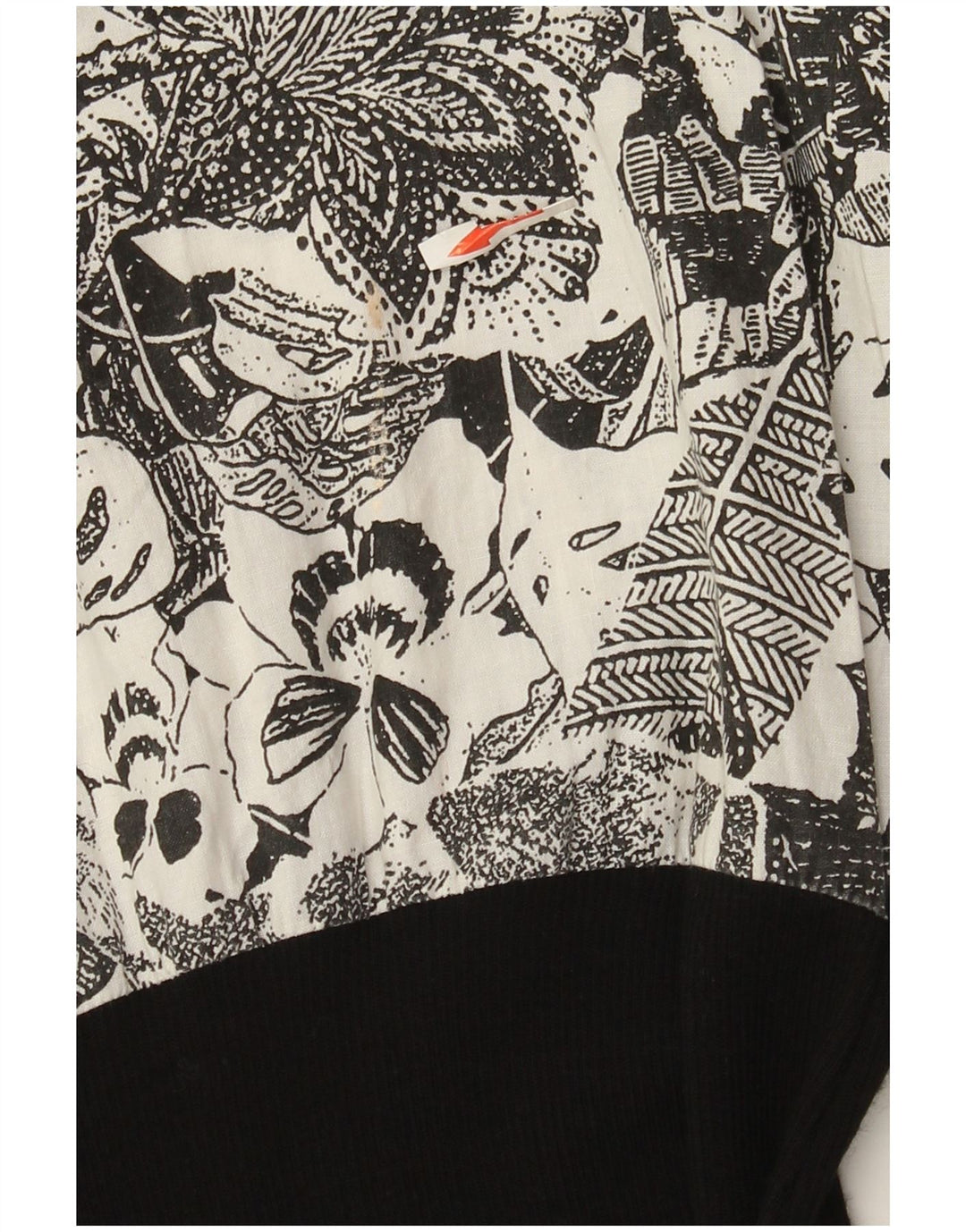 Abito a trapezio da donna vintage UK 12 grigio medio floreale