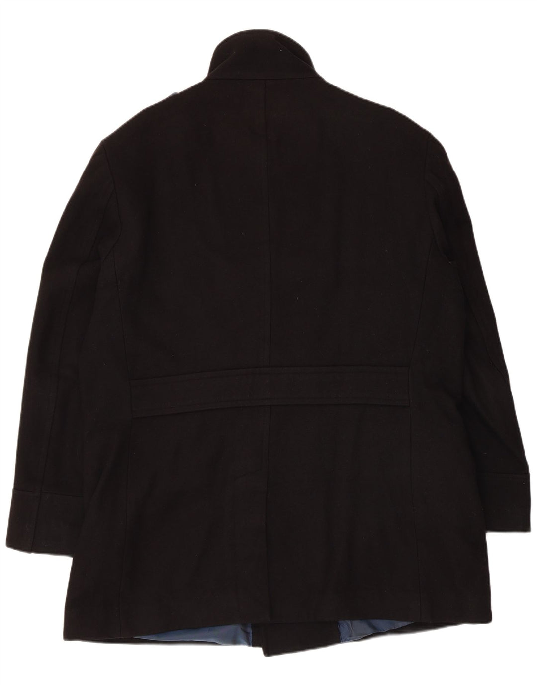 Cappotto doppiopetto da uomo Marks & Spencer UK 42 XL lana nera