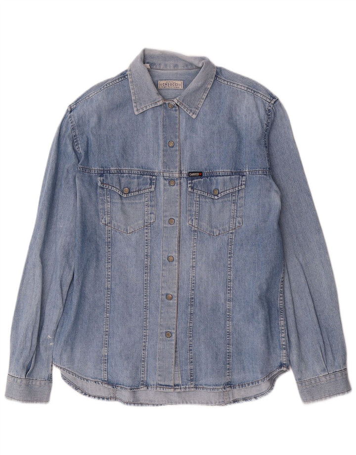 Camicia di jeans da donna CASUCCI UK 18 XL Cotone blu