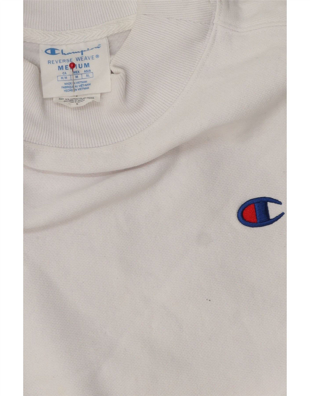 Felpa corta da donna Champion UK 14 Cotone bianco medio
