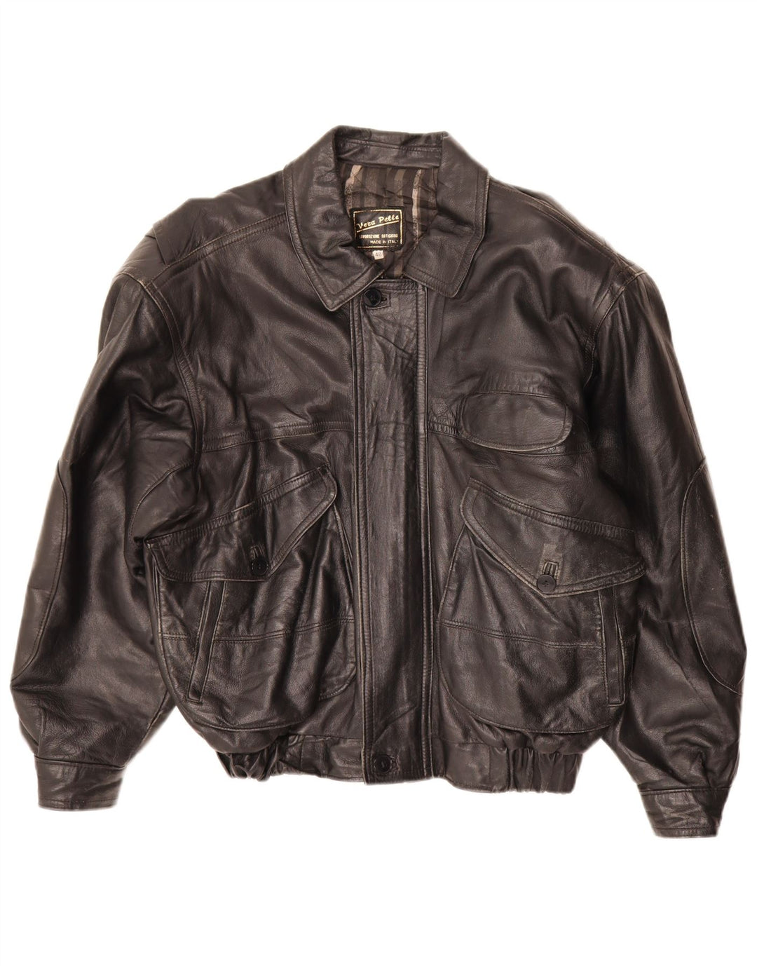 Giacca Loose Fit da Uomo Lavorazione Artigiana IT 48 Media Nera