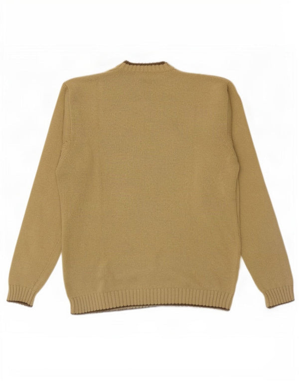 Maglione maglione con scollo a V da uomo Timberland grande cotone verde