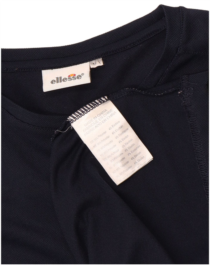 T-shirt da bambino ELLESSE 13-14 anni in poliestere blu navy