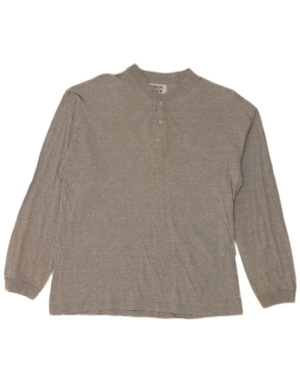 Armani Maglia Manica Lunga Bambino 13-14 Anni Cotone Grigio