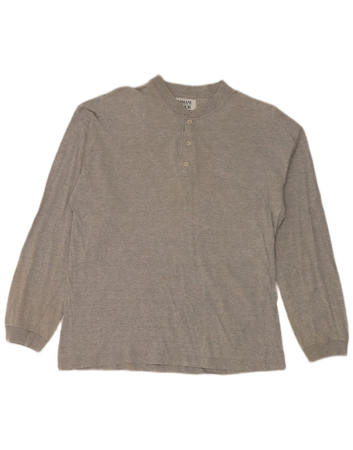 Armani Maglia Manica Lunga Bambino 13-14 Anni Cotone Grigio