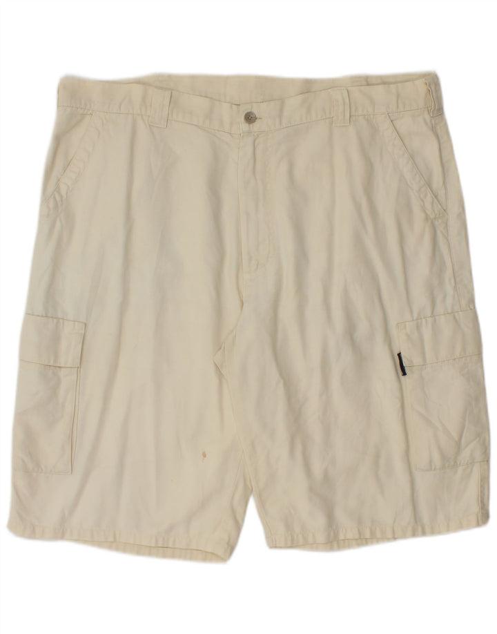 Pantaloncini cargo da uomo North Sails IT 54 2XL W38 Cotone bianco sporco