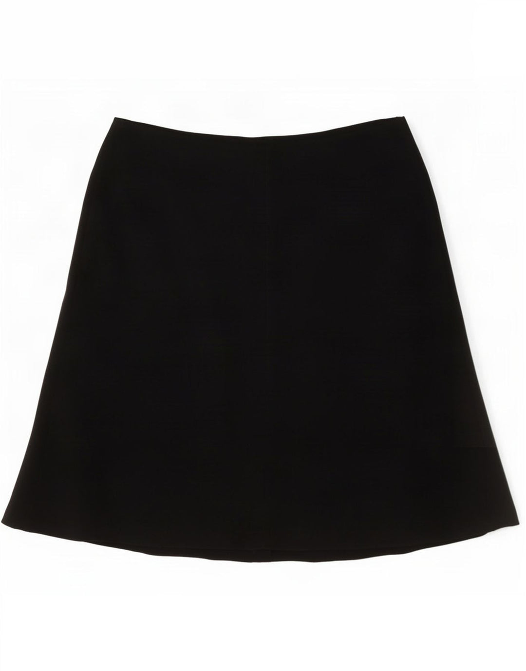 Gonna a trapezio da donna Marks & Spencer UK 12 media W30 poliestere nero