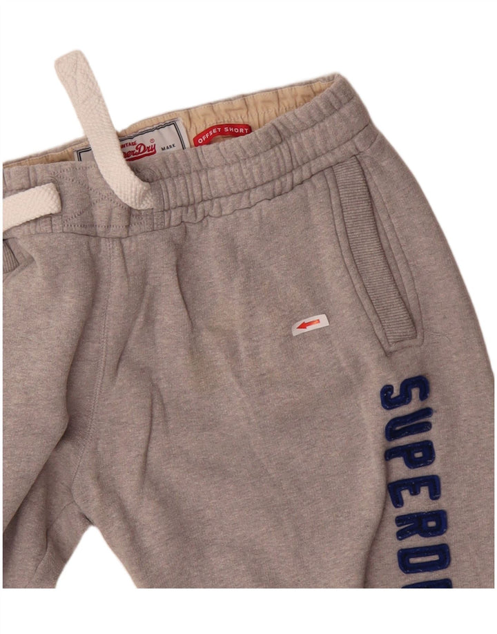 Pantaloncini sportivi grafici da uomo Superdry XL in cotone grigio