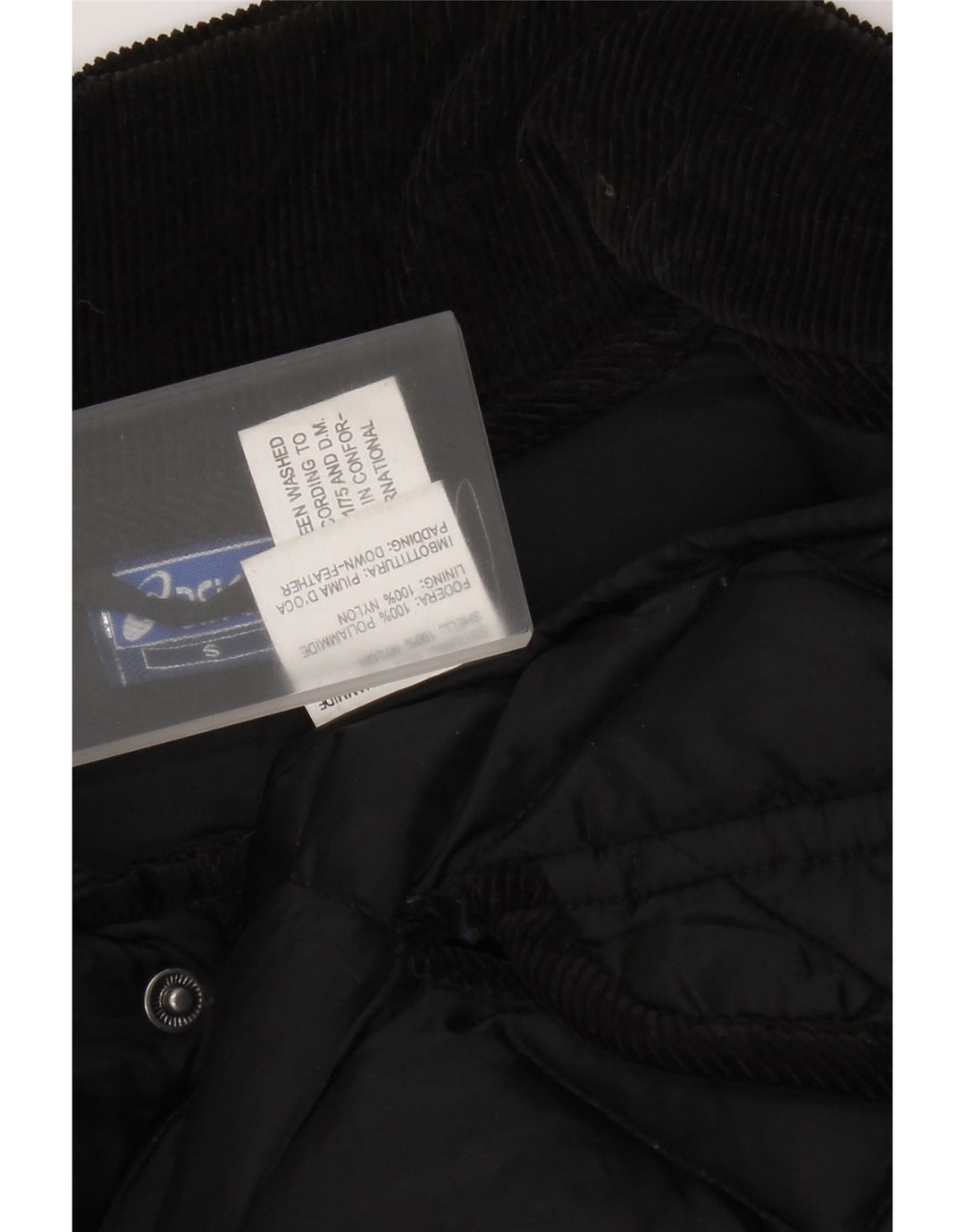 Giacca trapuntata imbottita da uomo Asics UK 36 Small nera in poliammide