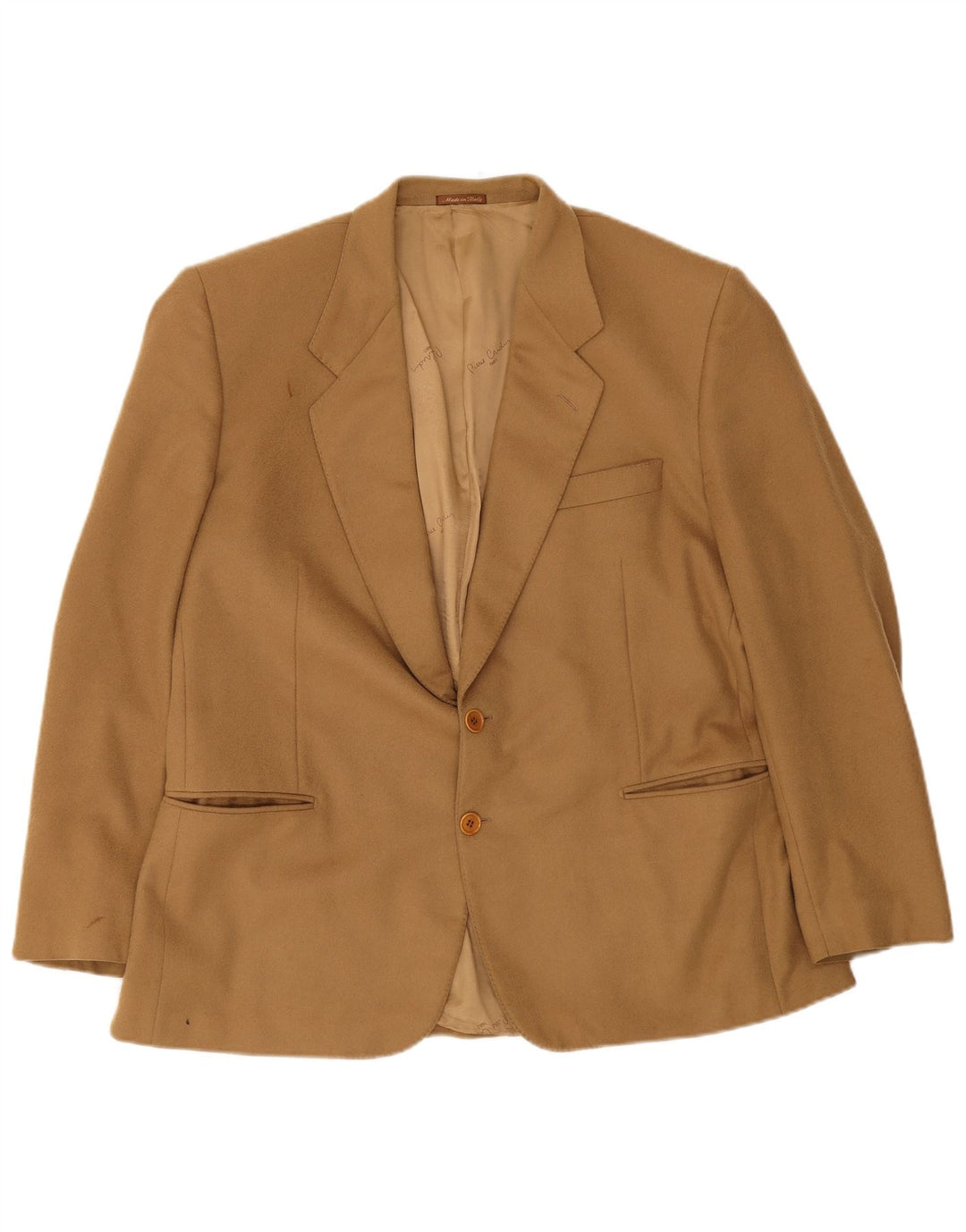 Giacca blazer da uomo a 2 bottoni Ermenegildo Zegna IT 52 XL marrone cashmere
