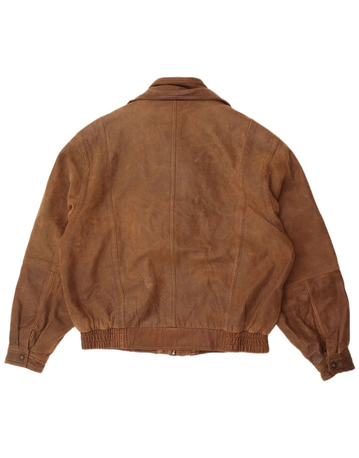Giacca in pelle da uomo Wilsons UK 40 grande in pelle marrone