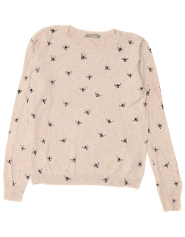 Maglione maglione con scollo a barca da donna Marks & Spencer UK 12 Grigio medio