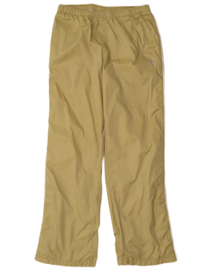 Pantaloni della tuta da donna Puma UK 12 Poliestere verde medio