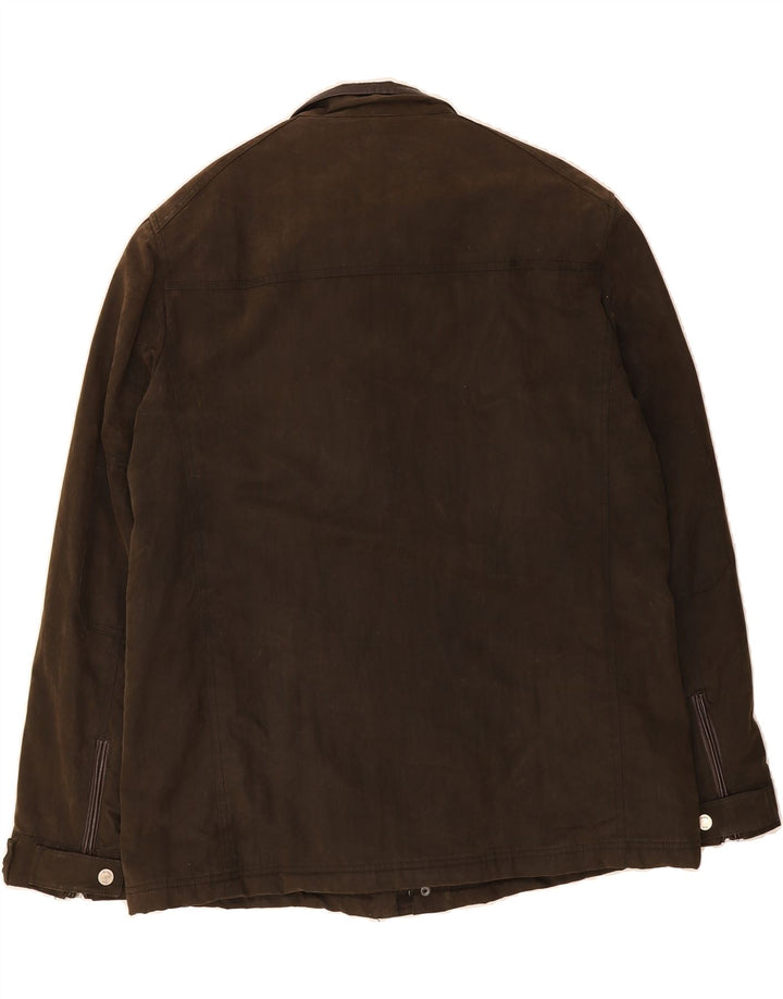 MASSIMO DUTTI Giacca da uomo in cotone cerato UK 44 2XL Marrone