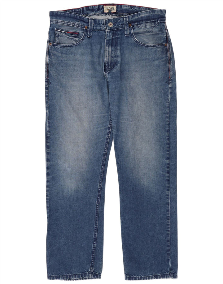 Jeans dritti da uomo Tommy Hilfiger W32 L30 cotone blu