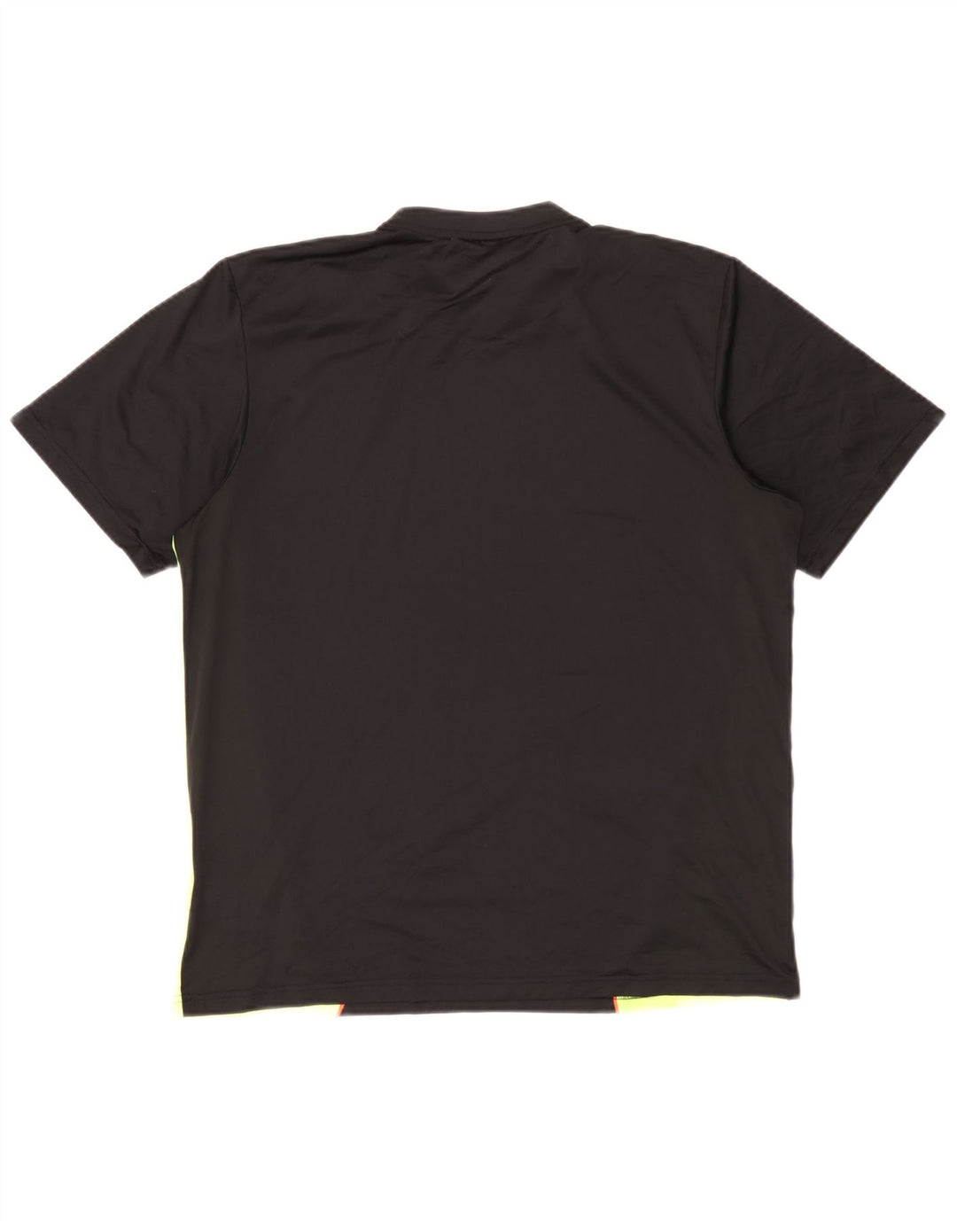 T-shirt grafica da uomo Adidas Top in poliestere color block medio nero