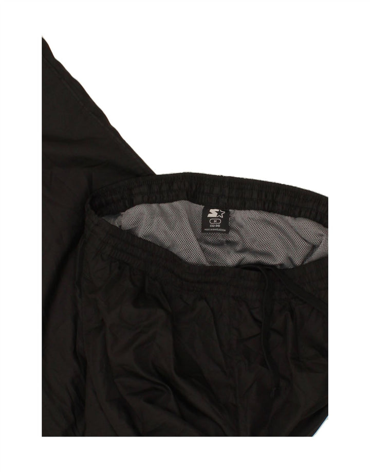 STARTER Mens Tracksuit Trousers Medium Black Polyester Vintage Starter and Second-Hand Starter from Messina Hembry 