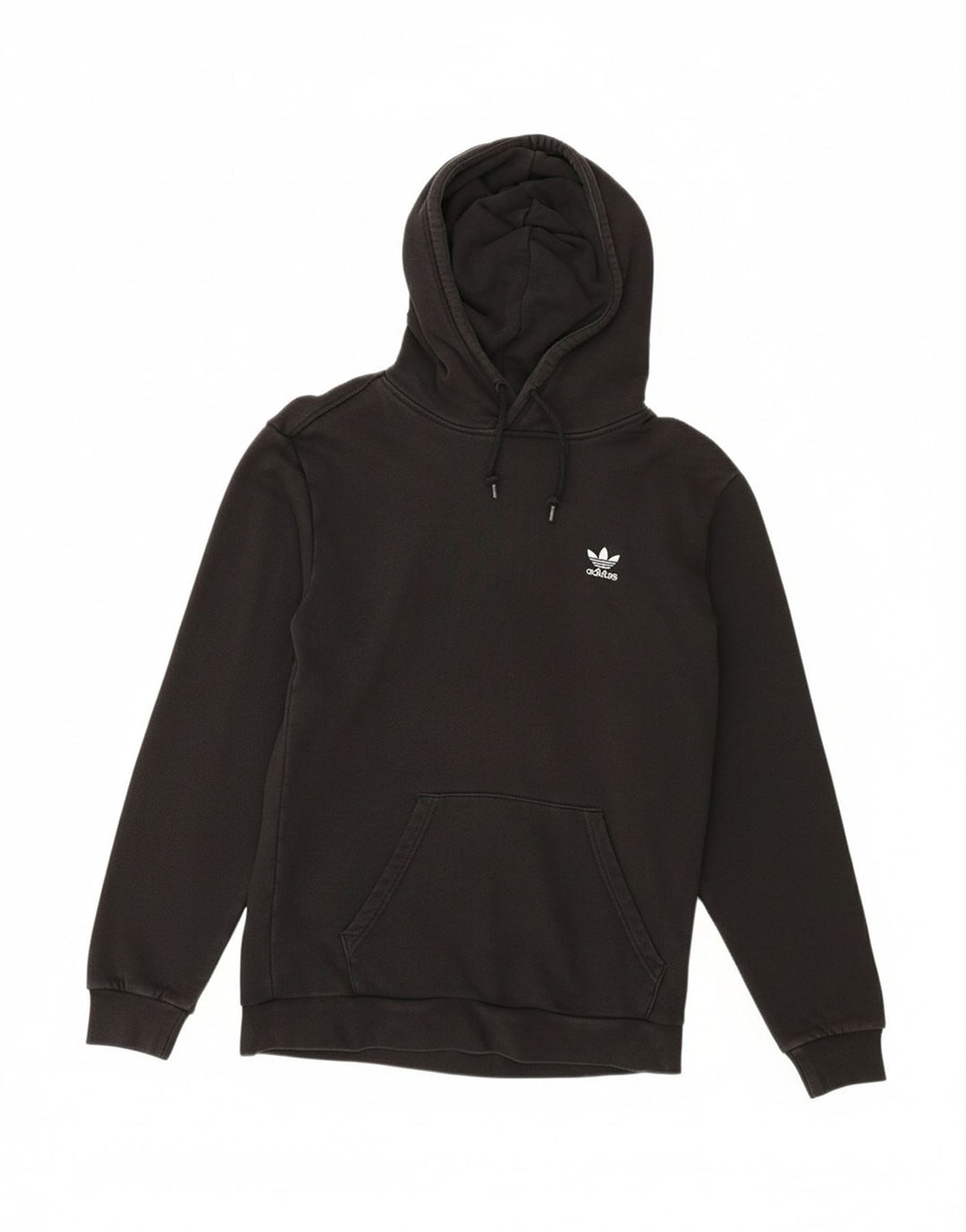 ADIDAS Mens Hoodie Jumper Small Black Cotton